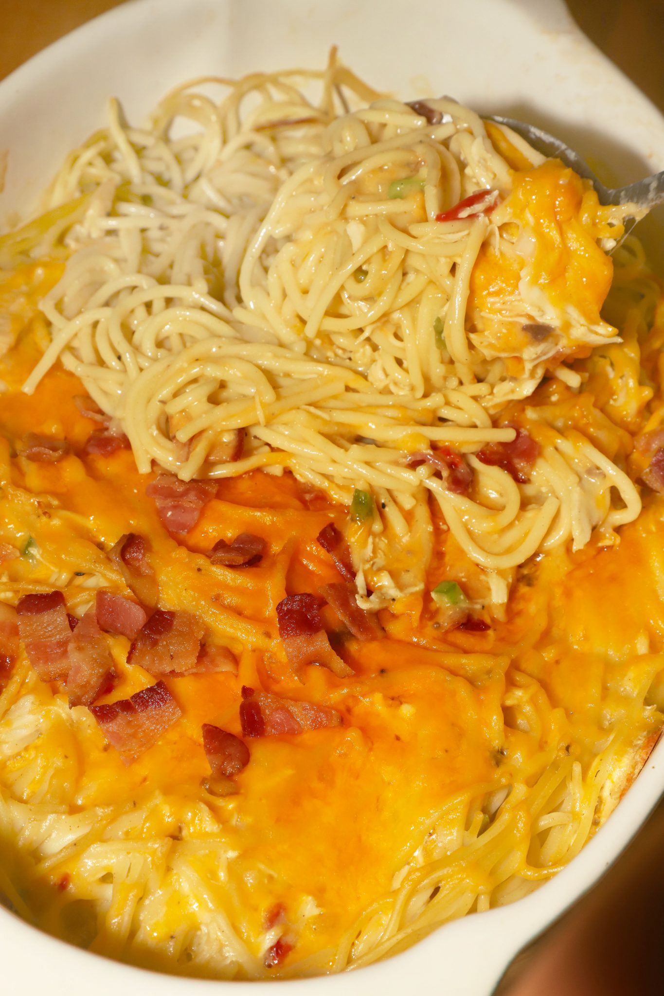 The Pioneer Woman S Chicken Spaghetti Casserole For The Love Of Food