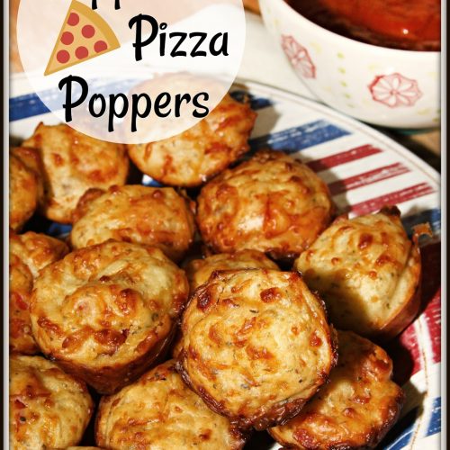 Pepperoni Pizza Poppers - For the Love of Food