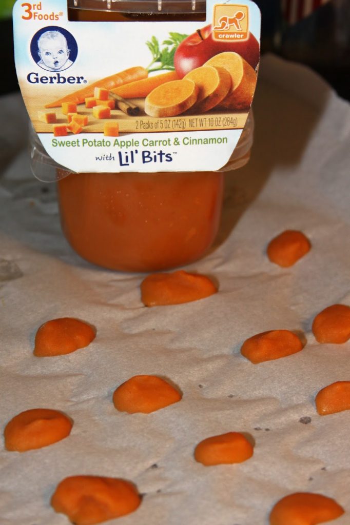 Frozen Baby Food Dots Recipe - Great for self-feeders!