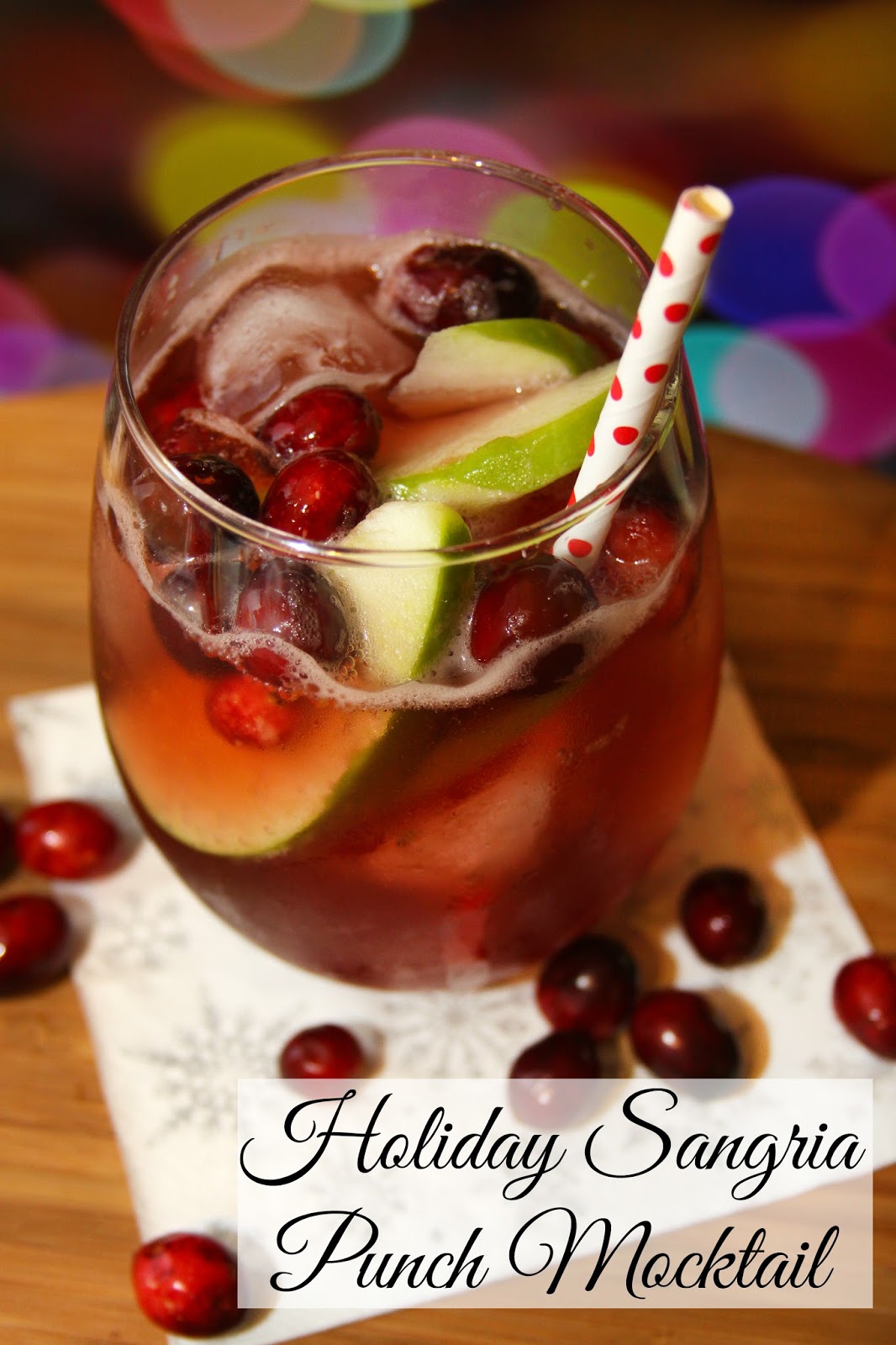 Non Alcoholic Christmas Punch For The Holidays - The Mindful Mocktail