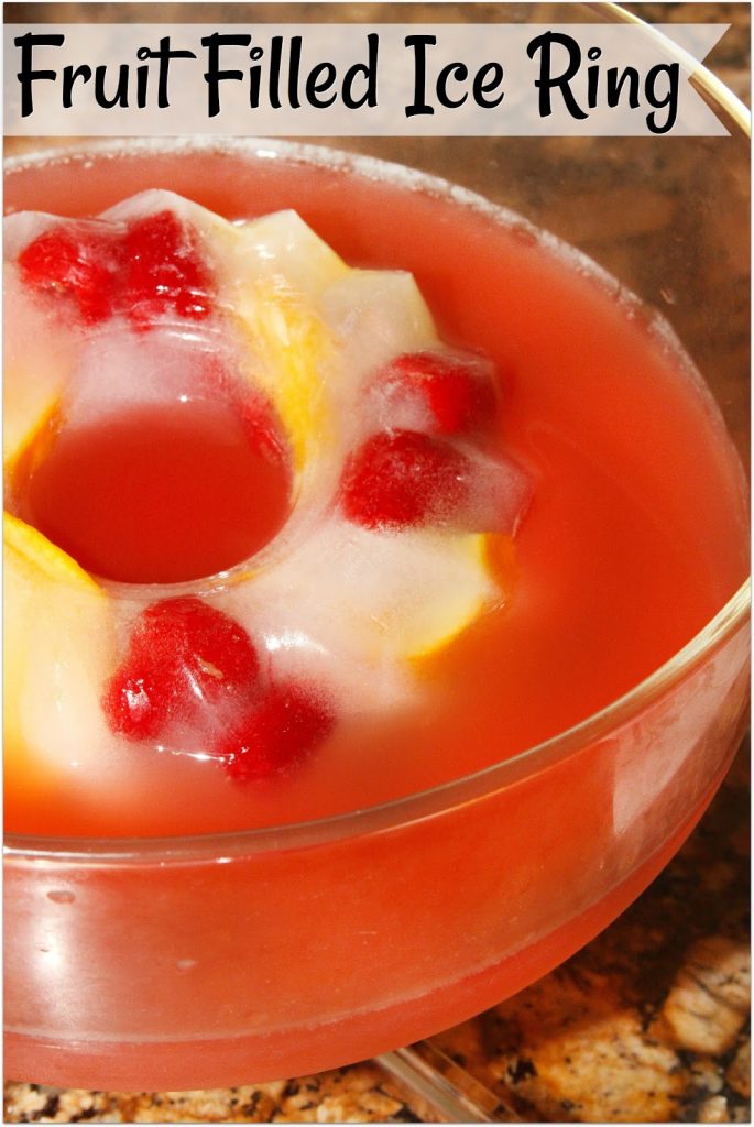 Blushing Champagne Punch with Citrus Ice Ring — Cooking with Class