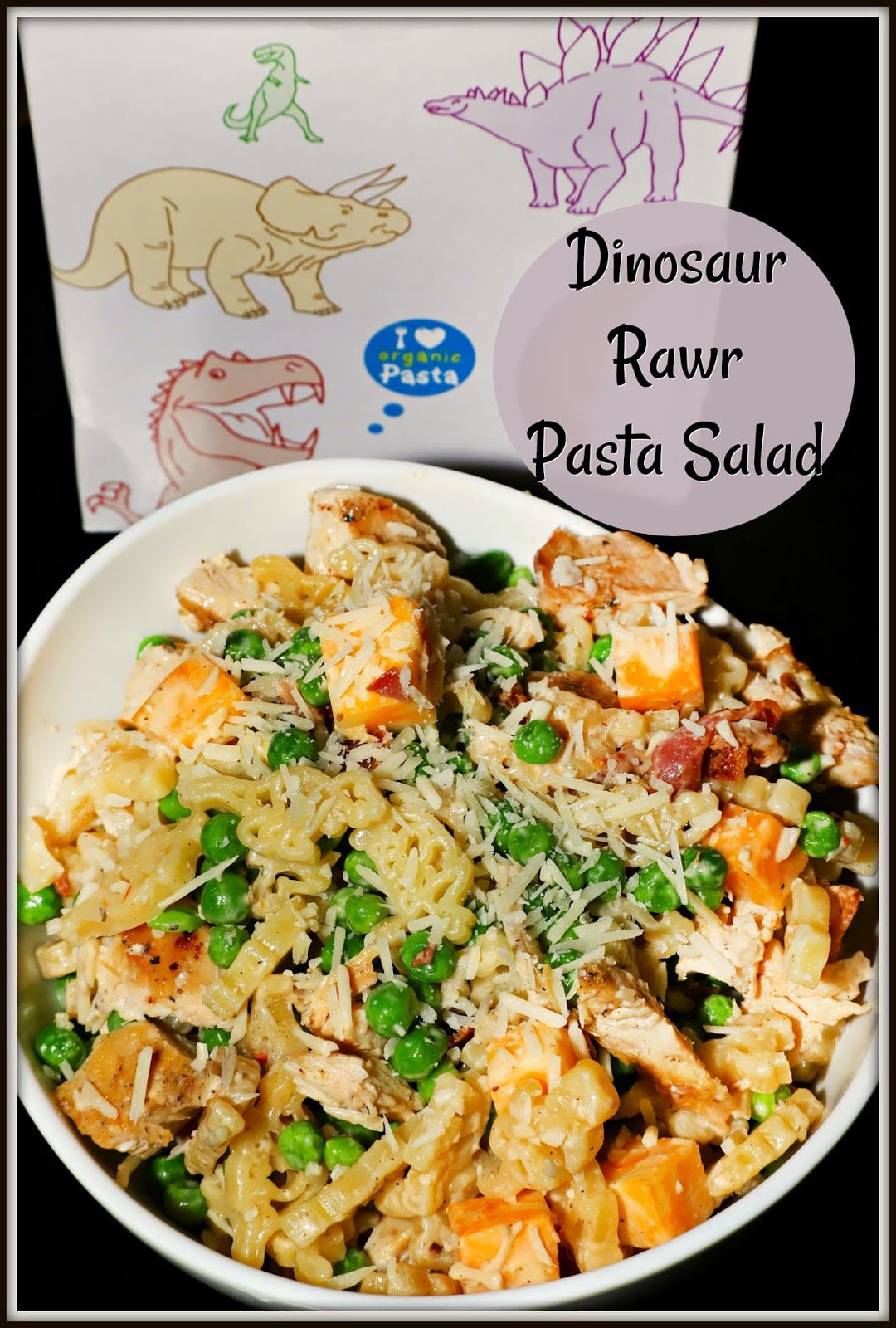 Dinosaur Rawr Pasta Salad #MovieMonday - For the Love of Food