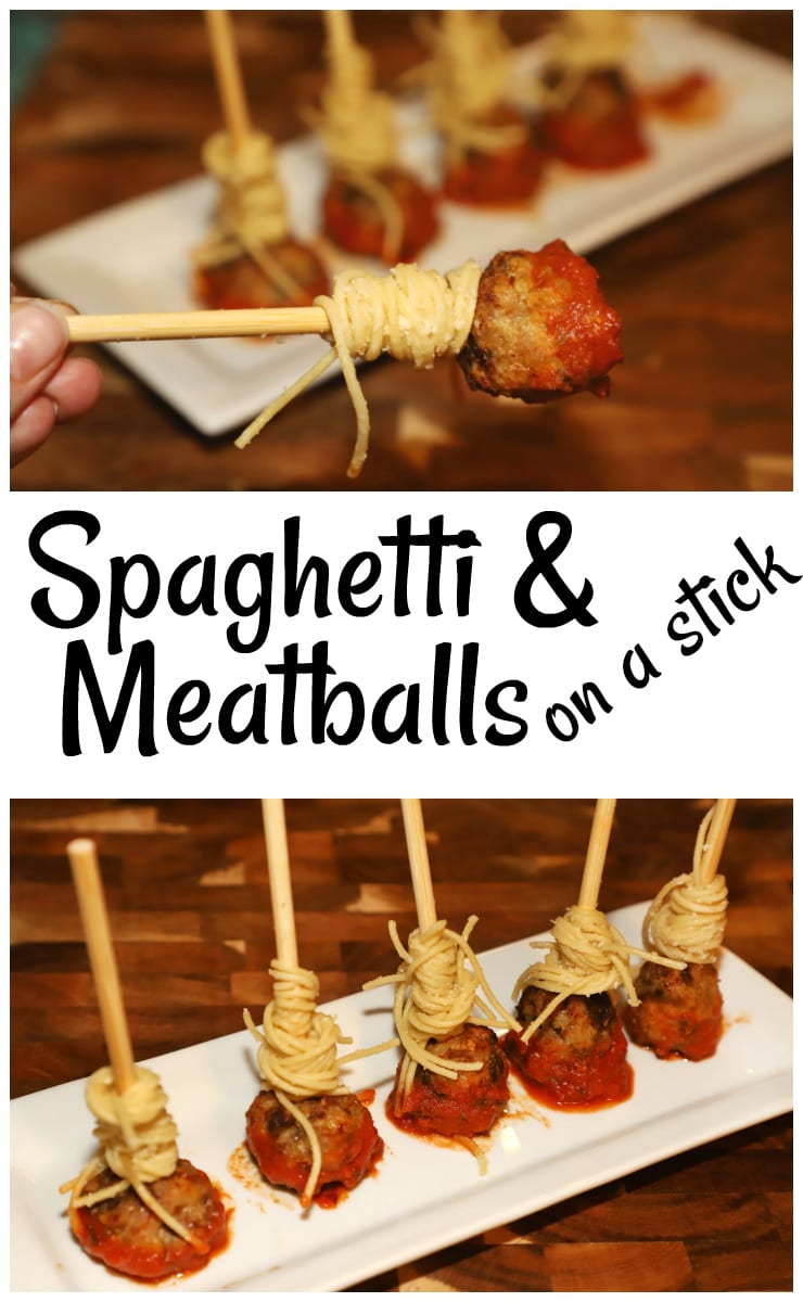 Spaghetti And Meatballs On A Stick For The Love Of Food