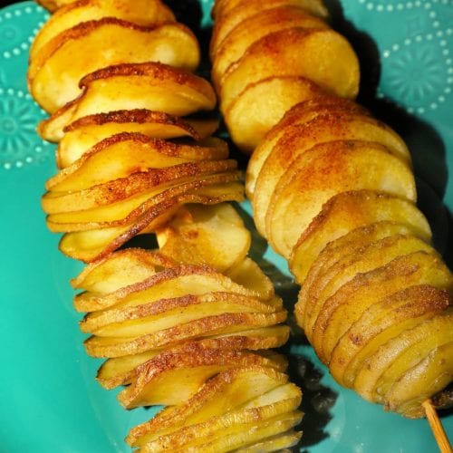 Roasted Spiralized Potatoes - I Sugar Coat It