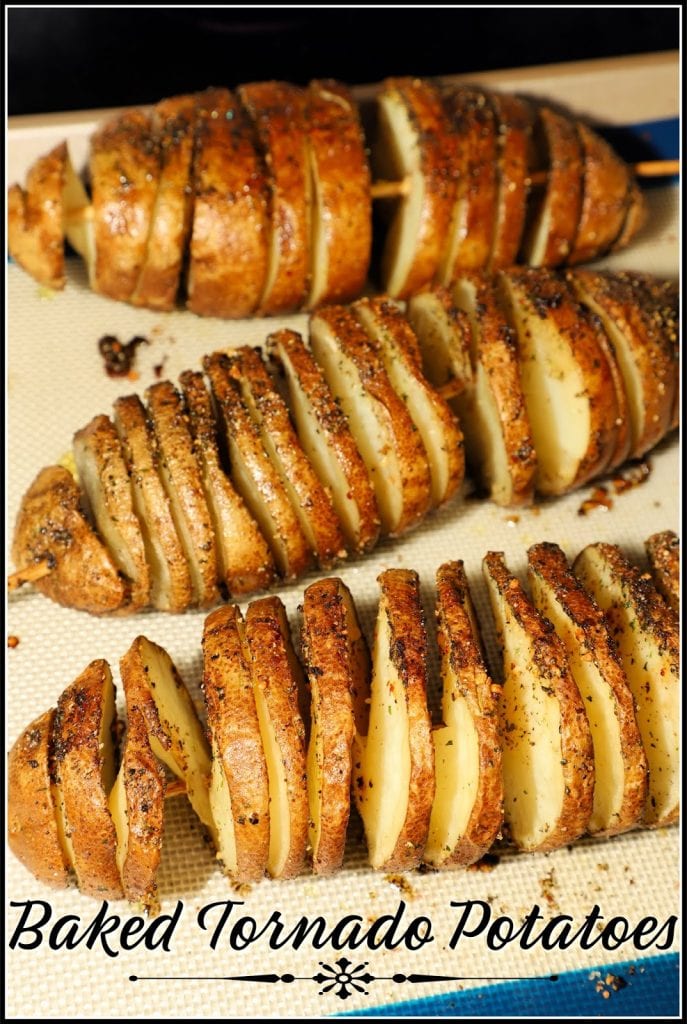 Baked Spiral Potatoes (Tornado Potatoes), Recipe
