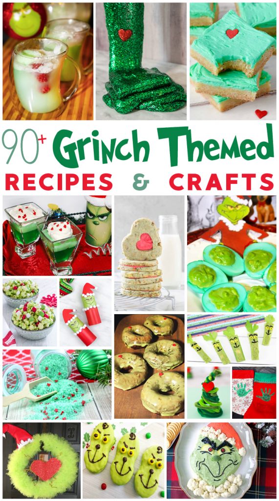 90+ Grinch Themed Recipes and Crafts for the Holidays - For the Love of Food