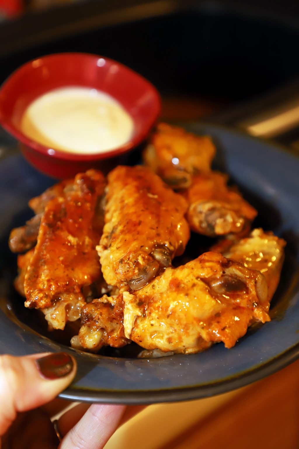 Crispy Buffalo Chicken Wings in the CrockPot For the Love of Food