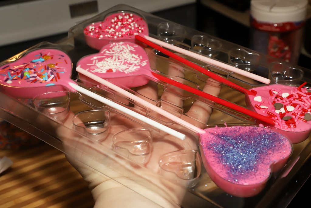 A HOW TO: Valentines Day Cakesicles with Heart Shaped Sprinkles