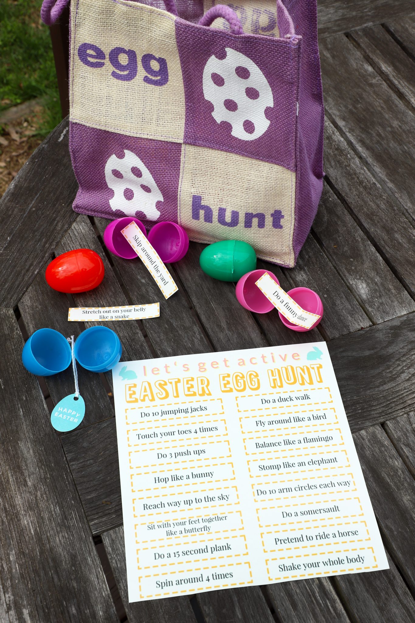 Kids Get Active Easter Egg Hunt | Free Printable Activity   For The