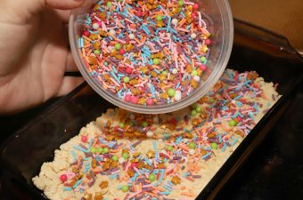 Vanilla Sprinkle Ice Cream Bread - For the Love of Food