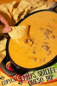 Copycat Chili's Skillet Queso Dip - For The Love Of Food