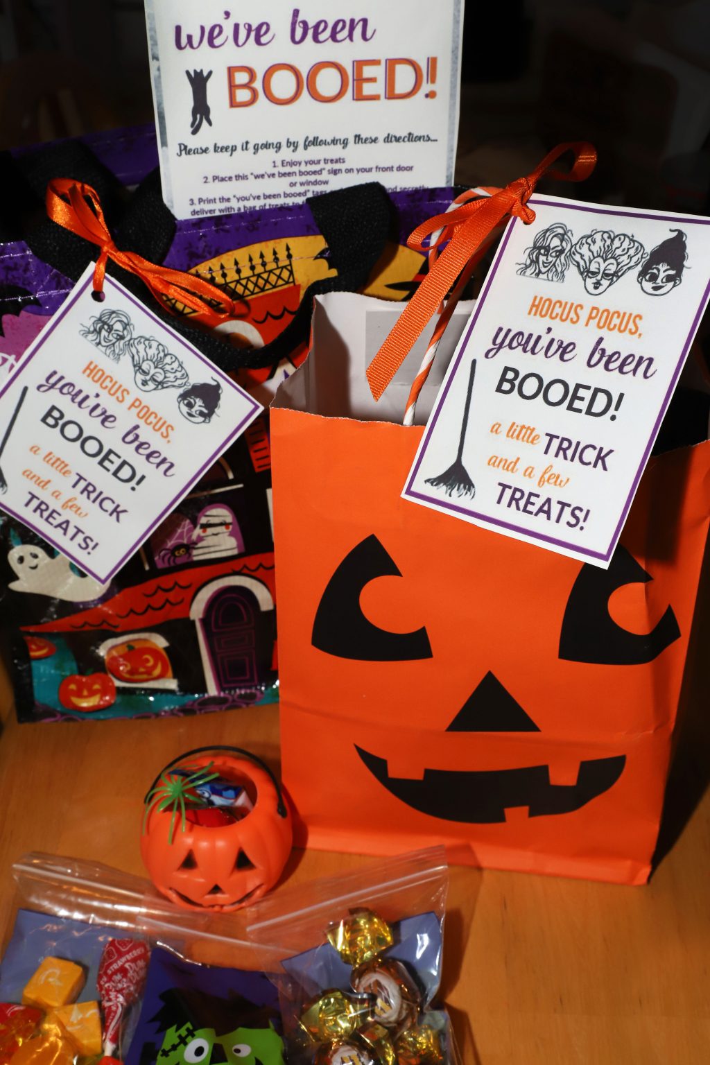 DIY Hocus Pocus Boo Bags and Printable Tags - For the Love of Food