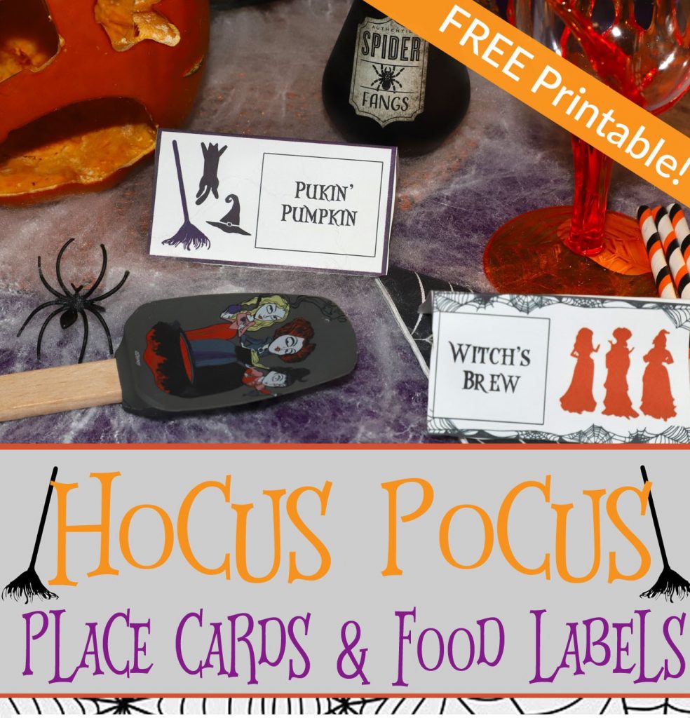 Hocus Pocus Buffet & Party Signs