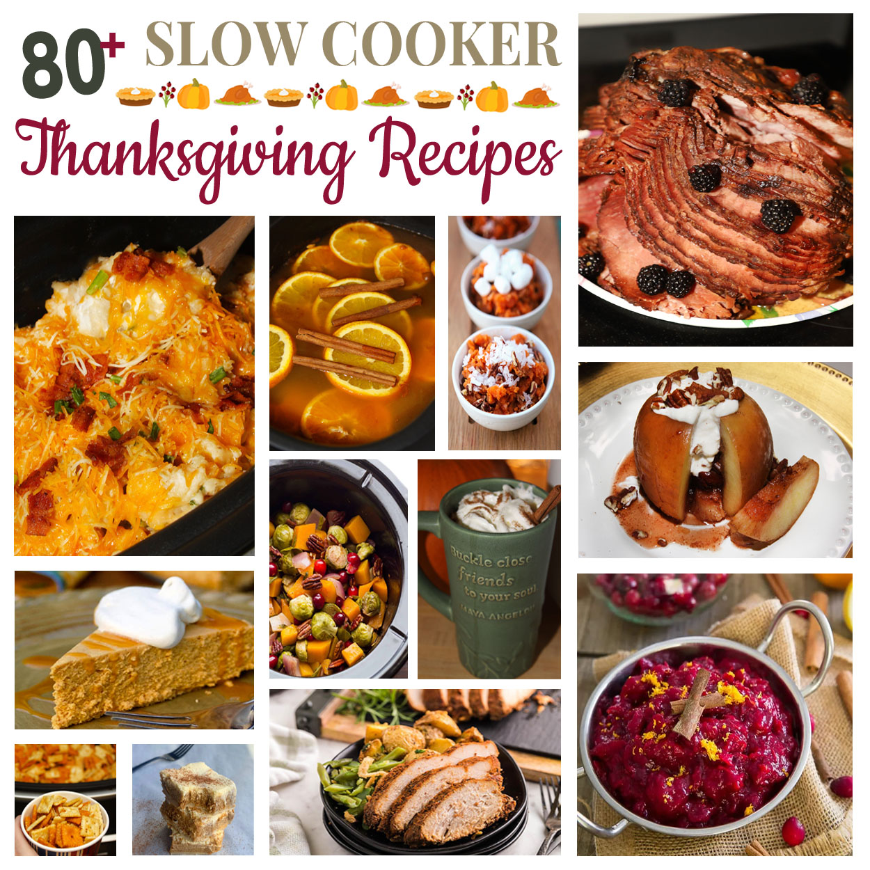 80+ Crockpot Thanksgiving Recipes - For the Love of Food