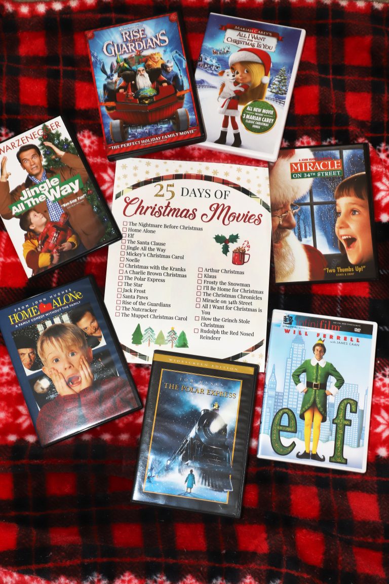 25 Nights of Family Christmas Movies | Printable Checklist - For the ...