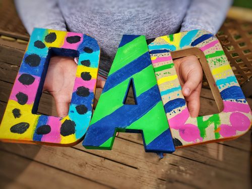 Father’s Day Gift Idea: Custom D-A-D Letters Three Ways - For the Love ...