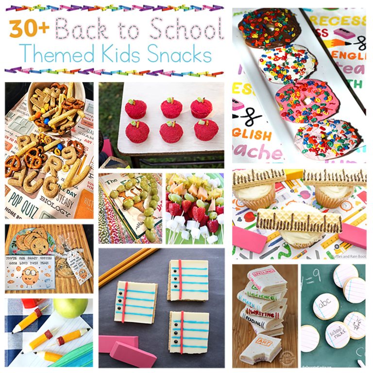 30+ Back to School Themed Kids Snacks - For the Love of Food