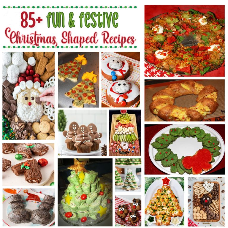 85+ Fun and Festive Christmas Shaped Recipes - For the Love of Food