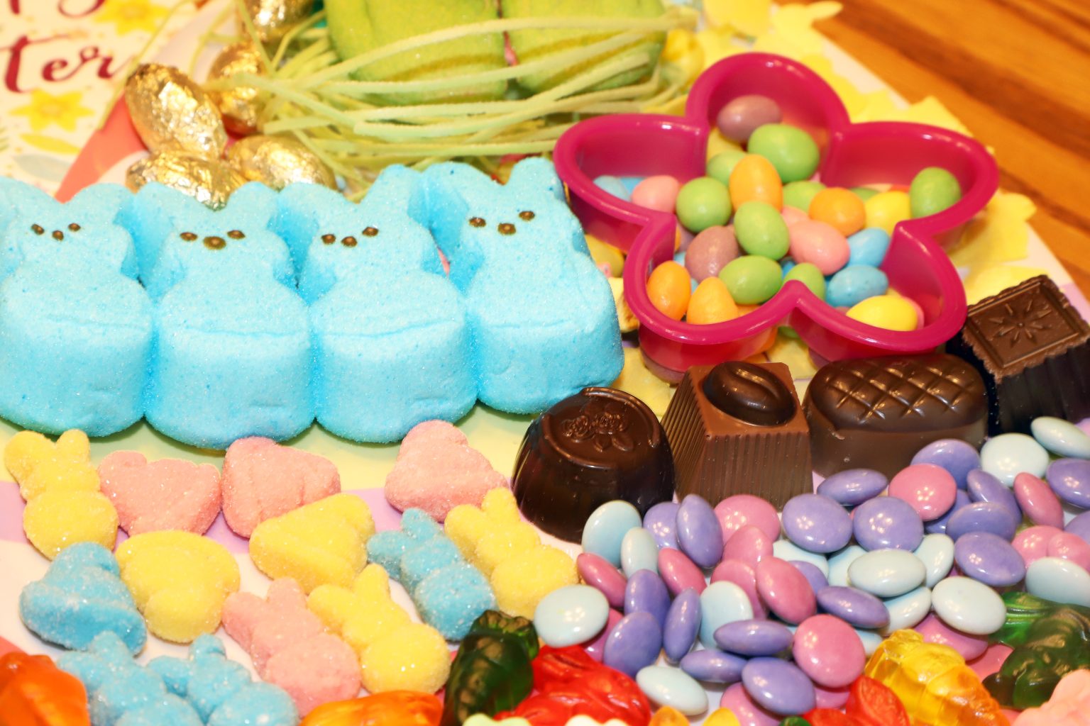 Easter Candy Treat Board - For the Love of Food