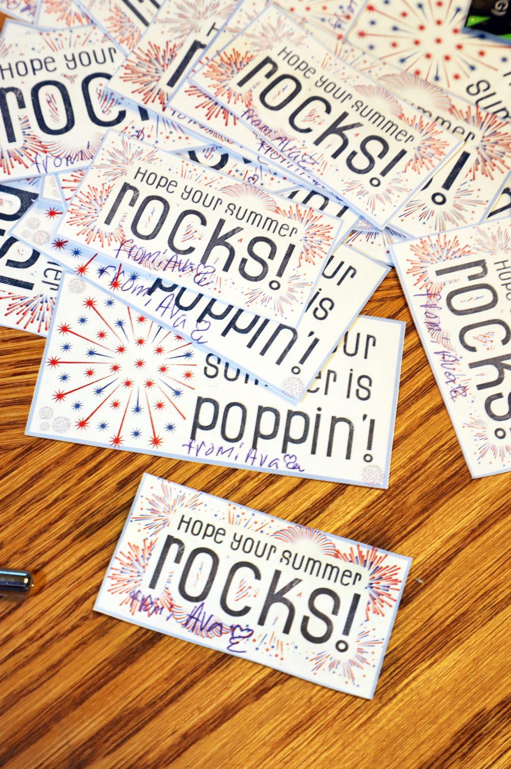 End of School Year Pop Rocks Gift Tags - For the Love of Food