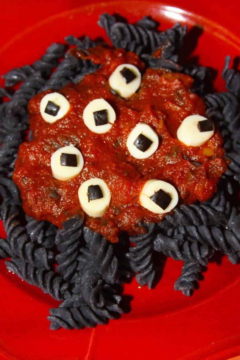 Spooky Pasta and Eyeballs - For the Love of Food